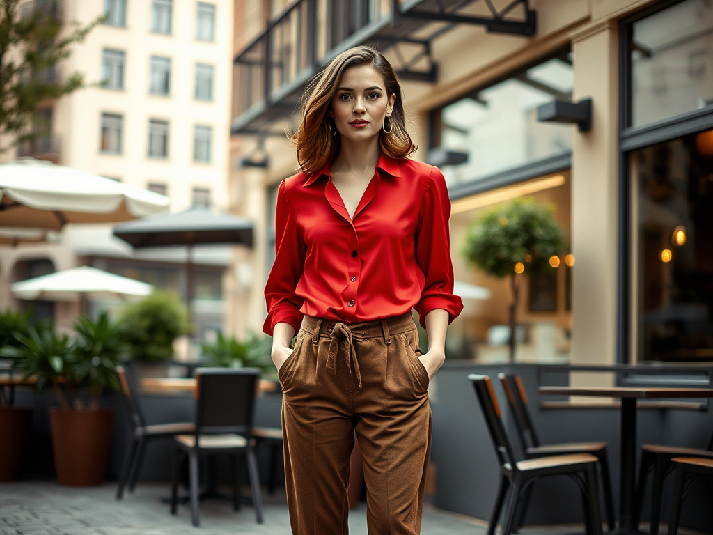 alibabatrans.ro | Asortarea pantalonilor maro cu bluze colorate: ghid practic