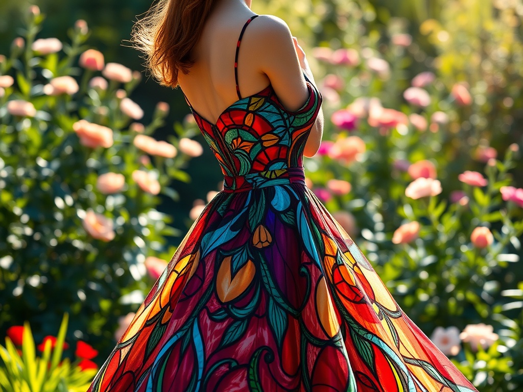 alibabatrans.ro | Rochii cu imprimeu de vitralii: colorat și spiritual